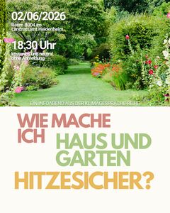 Klimagespräche: Wie mache ich mein Haus und meinen Garten hitzesicher?