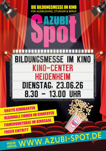 AzubiSpot - Die Bildungsmesse im Kino für Ausbildung, Studium & Beruf