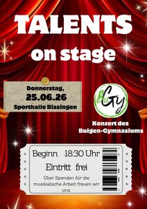 Talents on stage