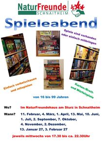 Spieleabend ab 16 Jahren