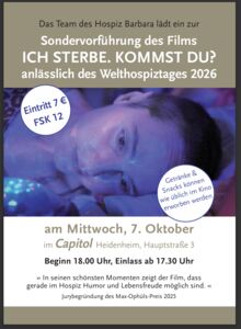 Ich sterbe. Kommst du? - Das Team des Hospiz Barbara lädt ein